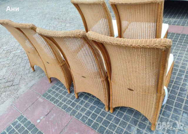 Ратанови столове , снимка 2 - Столове - 46321039