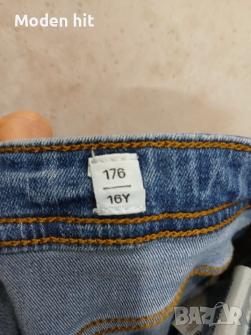 Jack & Jones размер 176 см./16 г. - дънки за тийнеджър/мъж, снимка 9 - Детски панталони и дънки - 52451434