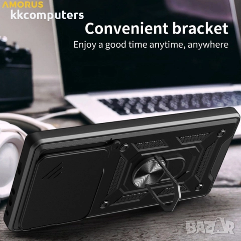 AMORUS Магнитен Калъф за Oppo Find X9 Pro 5G -Военен клас защита, Капак за камерата, Стойка, Вкл. Пр, снимка 12 - Калъфи, кейсове - 52705534