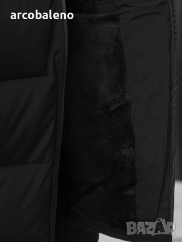 Мъжко зимно ватирано яке с качулка, снимка 7 - Якета - 52777723