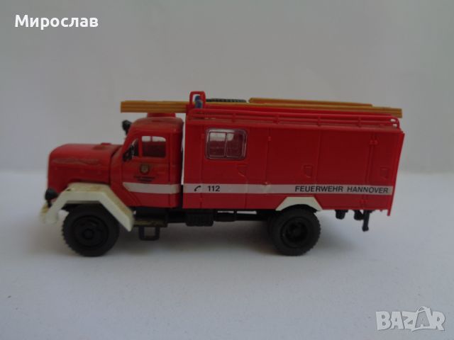 ROCO ? PREISER? H0 1/87 MAGIRUS МОДЕЛ ИГРАЧКА ПОЖАРНА КАМИОН, снимка 1 - Колекции - 46744205