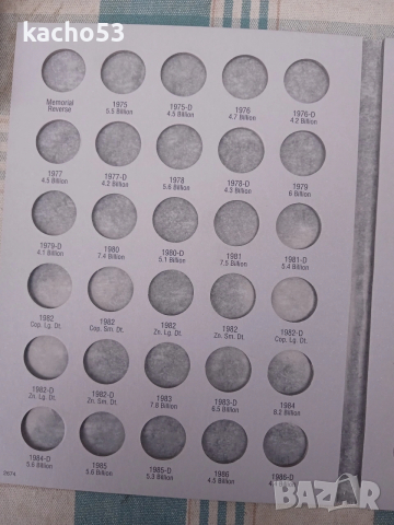 Класьори за монети от 1 цент , Сащ, снимка 8 - Нумизматика и бонистика - 54264000