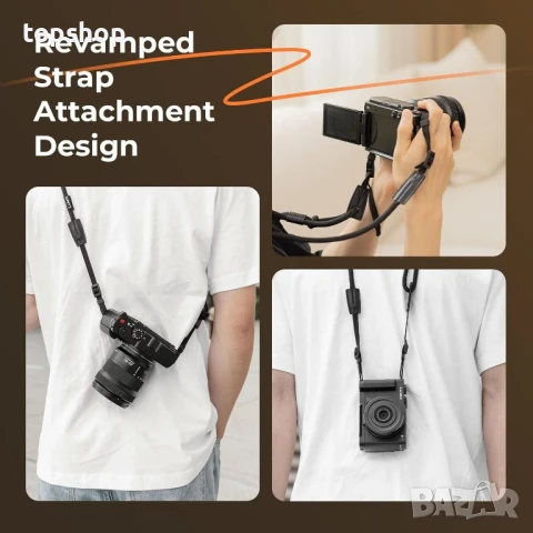 SMALLRIG L-образна дръжка за Panasonic LUMIX S9 с ергономична силиконова дръжка, снимка 5 - Чанти, стативи, аксесоари - 50525703