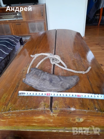 Стар рог барутница #2, снимка 8 - Други ценни предмети - 53470555