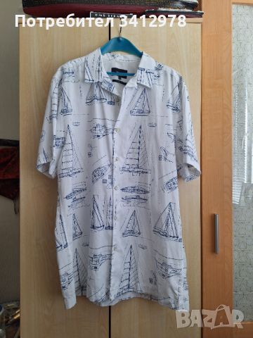 Мъжка риза 100% памук, снимка 1 - Ризи - 45700983