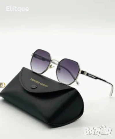 Слънчеви очила с калъф, кутия и UV защита Emporio Armani, снимка 3 - Слънчеви и диоптрични очила - 53529457