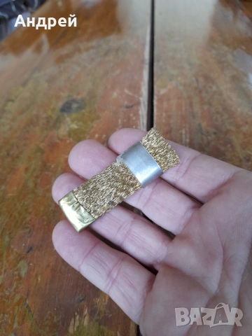 Бронзова четка за почистване на монети, снимка 2 - Антикварни и старинни предмети - 53417667