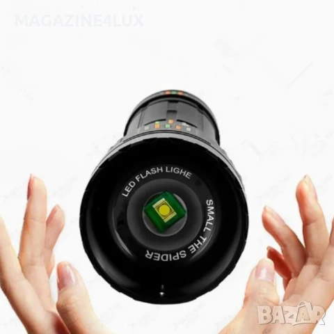 🔦 Светодиоден фенер Smiling Shark YM-G600 – мощ, прецизност и мобилност, снимка 3 - Прожектори - 51337375