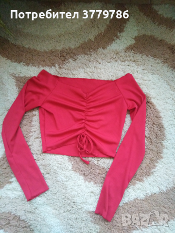Къса блузка, снимка 3 - Блузи с дълъг ръкав и пуловери - 44975894