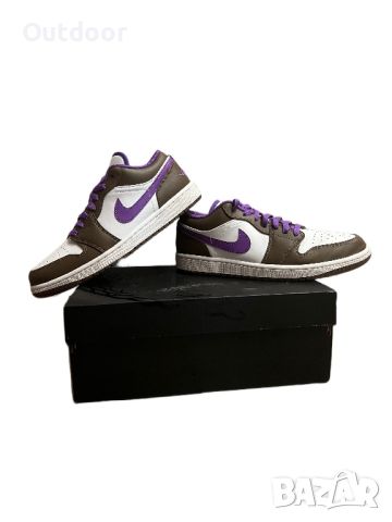 Обувки Jordan 1 Low Purple Mocha, номер: 42.5