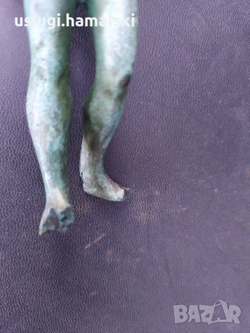 Бронзова статуетка/ фигура, снимка 4 - Антикварни и старинни предмети - 52484324