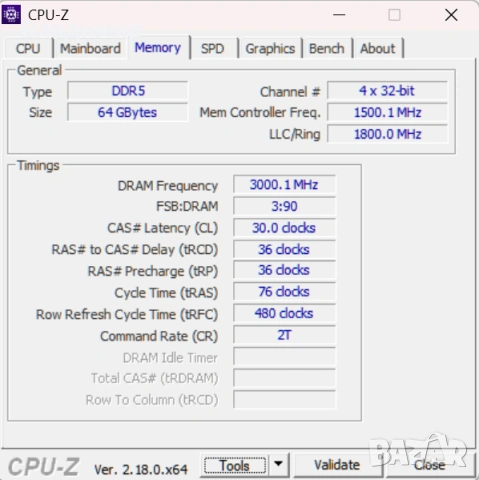 Corsair VENGEANCE 64GB (2x32GB) DDR5 6000MHz CL30 XMP/EXPO като нова, снимка 9 - RAM памет - 54253708