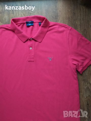 GANT Men's Polo - страхотна мъжка тениска 2ХЛ, снимка 5 - Тениски - 45456446
