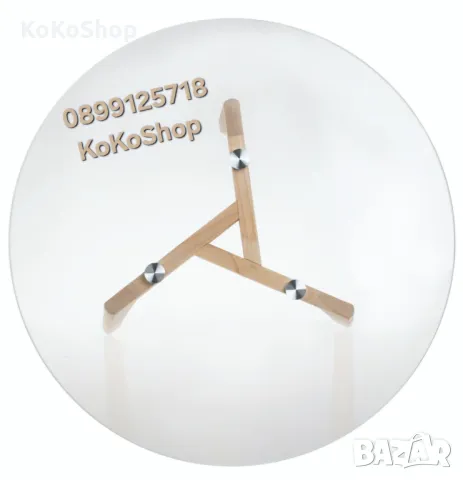 Маса-50х49 см./стъклена помощна маса/маса за кафе, снимка 2 - Маси - 49690537