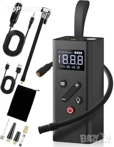 Нов Мощен 150PSI безжичен компресор Преносима помпа за гуми кола