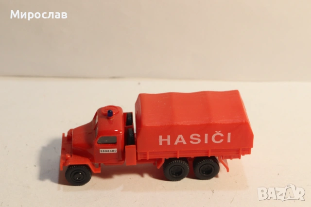 IGRA 1/87 H0 TATRA КАМИОН ПОЖАРНА  КОЛИЧКА МОДЕЛ, снимка 2 - Колекции - 53586564