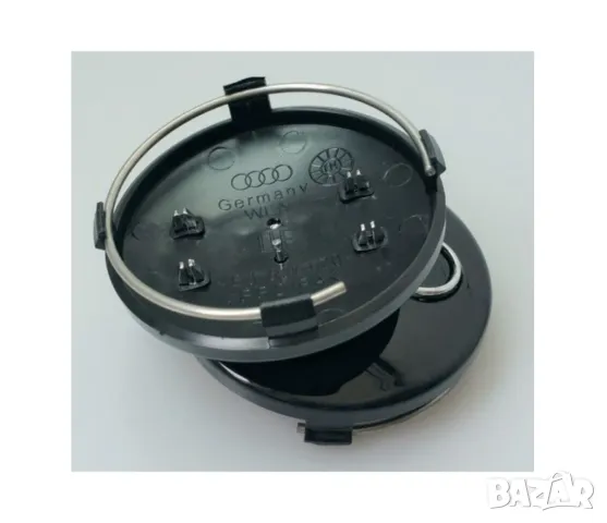 60 мм Черни Централни Капачки за Джанти Audi 4 броя , снимка 2 - Аксесоари и консумативи - 40267958