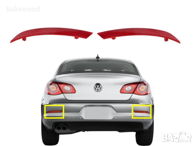 Рефлектор за задна броня на VW Passat CC, снимка 4 - Части - 54106776