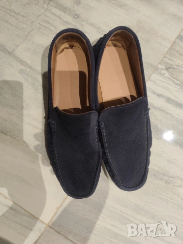 мъжки мокасини естествен велур, снимка 2 - Мокасини - 54092342
