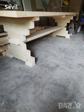 Масивна дървена маса , снимка 5 - Маси - 45701574