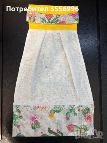 Кърпа за закачане - Цъфтящ кактус, снимка 2 - Аксесоари за кухня - 53248997
