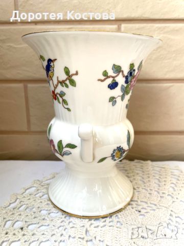AYNSLEY красива ваза от костен порцелан от Англия , снимка 6 - Антикварни и старинни предмети - 46485862