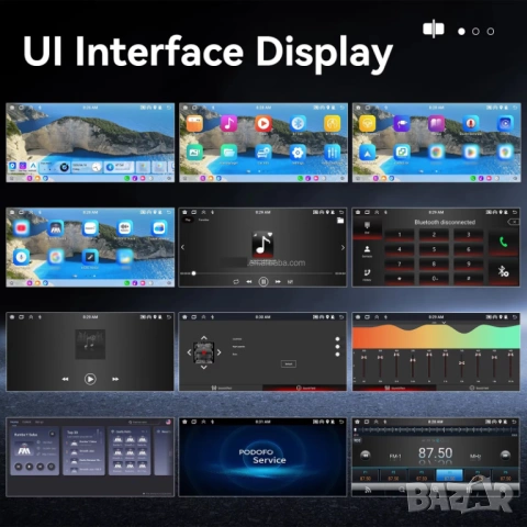 Мултимедия Android Auto, Carplay, плеър, единичен дин, навигация, кола, автомобил, 1DIN, с Андроид , снимка 6 - Аксесоари и консумативи - 53060508