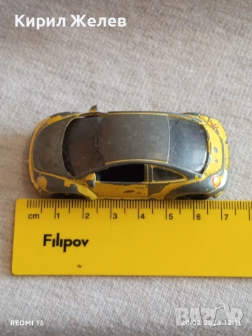 Метална количка Volkswagen New Beetle за КОЛЕКЦИЯ ДЕКОРАЦИЯ 50630, снимка 6 - Колекции - 53559376