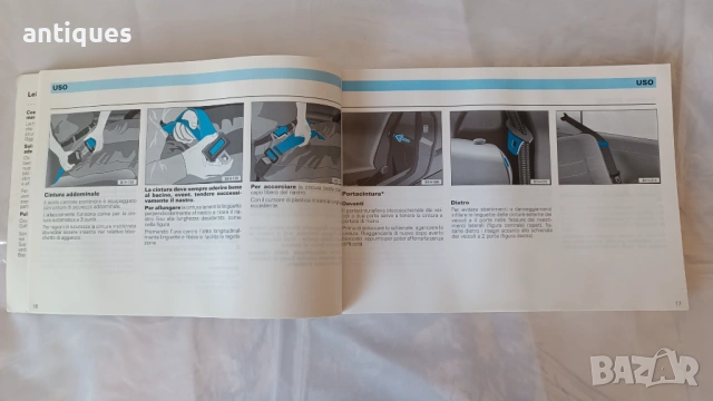 Оригинална книжка на Volkswagen Golf - VW - италианкси, снимка 2 - Аксесоари и консумативи - 53021416