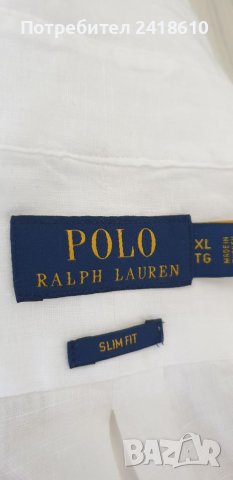 POLO Ralph Lauren Slim Fit Len Mens Size XL ОРИГИНАЛ! НОВО! Мъжка Ленена Риза!, снимка 15 - Ризи - 45148517