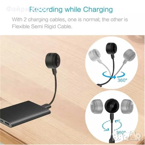 Скрита Мини Камера А9, IP, WiFi 1080p Full HD Видеонаблюдение Охранителна Сензор за движение HomeEye, снимка 6 - IP камери - 51677950