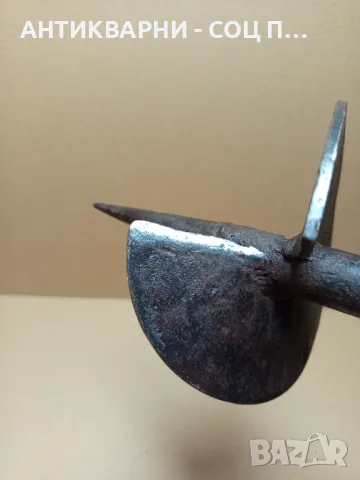 Стар Ръчно Изработен Инструмент За Правене На Дупки Свредло., снимка 3 - Антикварни и старинни предмети - 50038365