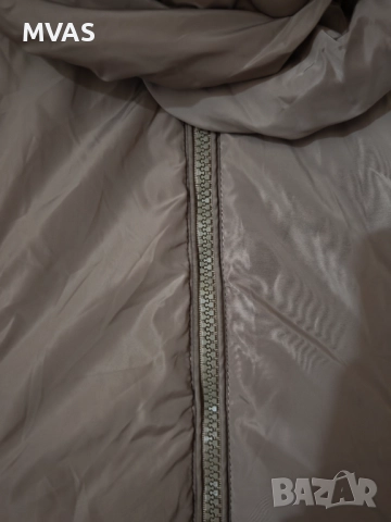 Зимно дамско яке палто кафяво бежово M размер, снимка 3 - Якета - 51858174