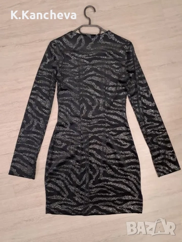 Елегантна черна рокля H&M, снимка 2 - Рокли - 53745650