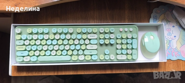 Безжична клавиатура и мишка mofii, снимка 3 - Клавиатури и мишки - 52682416