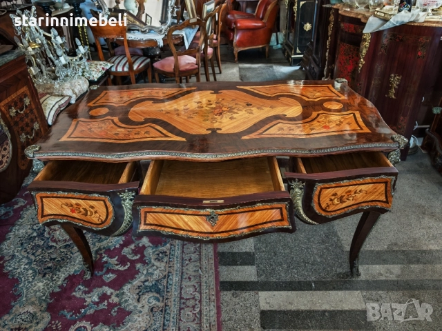 Уникално антикварно Бюро, снимка 4 - Бюра - 52518765