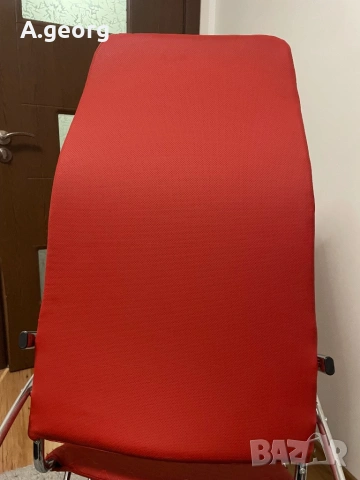 Нов метален  люлеещ стол /естествена кожа , снимка 5 - Столове - 53561575