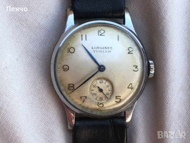 стар ръчен "LONGINES" - 1940/49г., снимка 5 - Антикварни и старинни предмети - 46490307