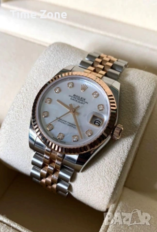 Rolex Datejust 36mm (31mm) Two-Tone Rose Gold Diamond Дамски Различни Варианти, снимка 3 - Дамски - 54043793