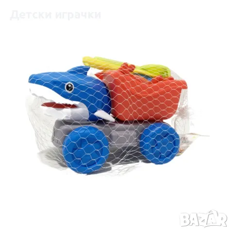Камион за пясък Акула с лейка и аксесоари, плажен комплект , снимка 5 - Други - 49869556