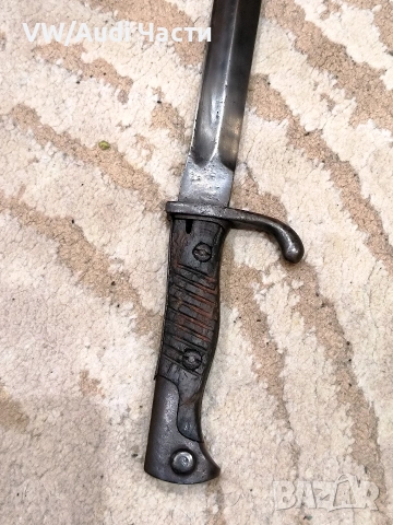 Немски щик нож байонет тесак Маузер SG98/05 рядък с изпилен трион, снимка 4 - Антикварни и старинни предмети - 53400927