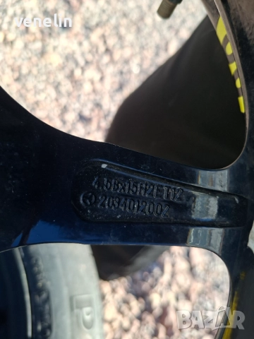 Джанта Пателица 15ка Мерцедес Ц класа, снимка 5 - Гуми и джанти - 52943309