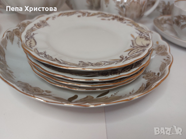 Сервиз за чай от руски порцелан, снимка 2 - Сервизи - 45031133