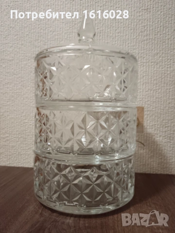 Луксозна бонбониера на три нива., снимка 12 - Аксесоари за кухня - 39676300