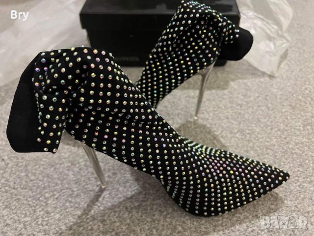 Нови летни обувки чорап с камъни , снимка 8 - Дамски обувки на ток - 46449723