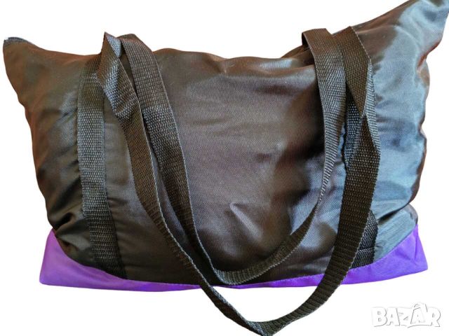 Дамска чанта тип пазарска с цип, Многоцветна, 52х35х13 см, снимка 2 - Чанти - 45707753