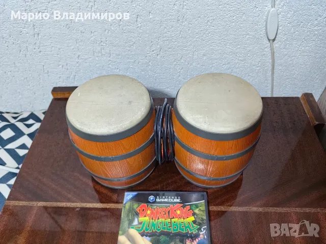 Gamecube Donkey kong Jungle beat NTSC с барабани, снимка 3 - Игри за Nintendo - 49015258