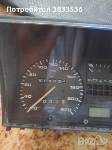 1 Буксов скоростомер със обортомер/ километражен уред за VW Golf / Jetta mk2 Бензин, снимка 2 - Части - 51498599