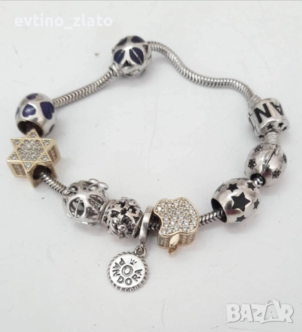 Златни твърди гривни , бяло злато -14К, снимка 9 - Гривни - 38257285