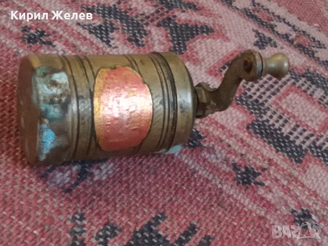 Стара бронзова мелничка 53654, снимка 7 - Антикварни и старинни предмети - 53422642
